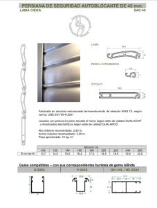 persianes de seguretat autoblocants
